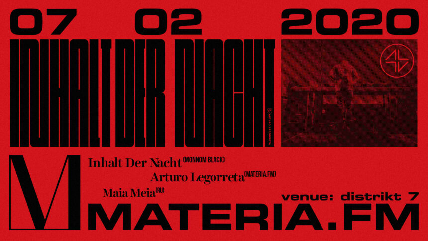 Materia.fm: Inhalt Der Nacht (Monnom Black) – 7. 2. 2020 od 23:00